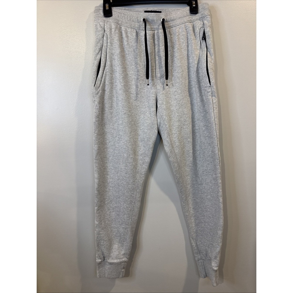 American Eagle Jogger Pants Men's Size S Gray Fleece Drawstring Comfort Pockets